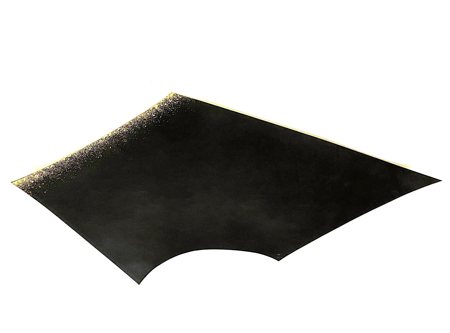 Leather and lacquer placemat "Oboro"