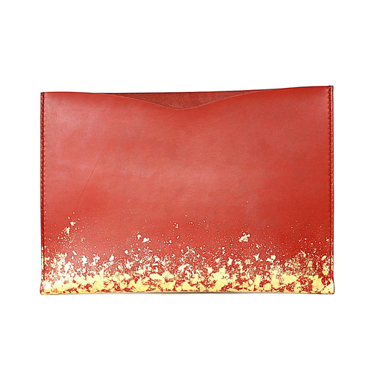 革と漆のiPadスリーブケース   夕霞~ゆうかすみ~