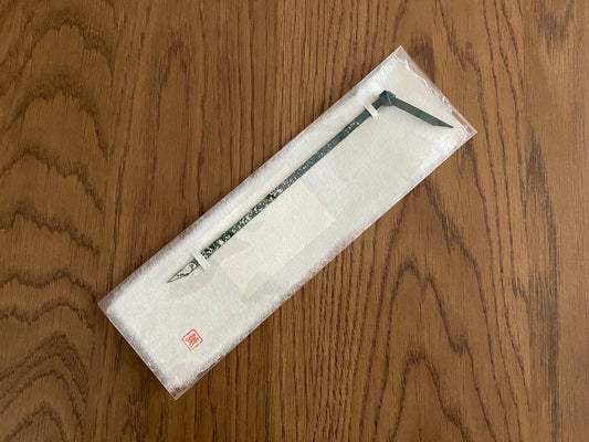 革と漆のしおり                    翆霞~すいか~  プラチナ箔