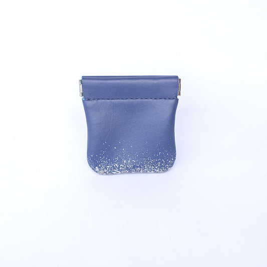 Leather and lacquer coin case Asaka
