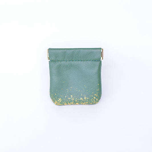 Leather and lacquer coin case 