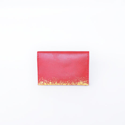 Leather and lacquer iPad sleeve case "Kasumi"