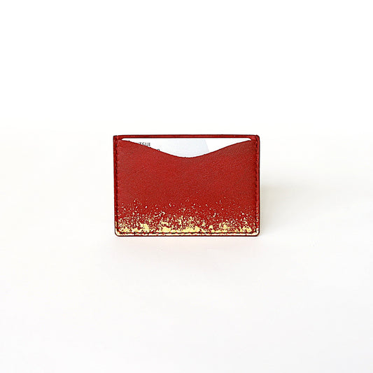 Leather and lacquer iPad sleeve case "Kasumi"