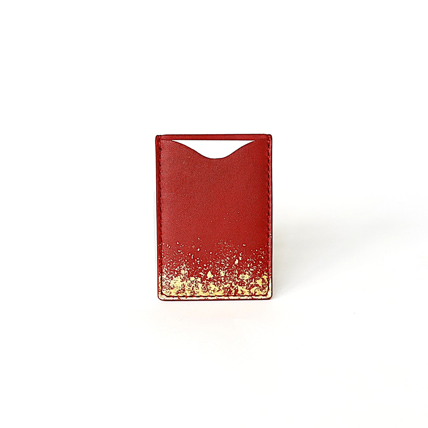 Leather and lacquer iPad sleeve case "Kasumi"